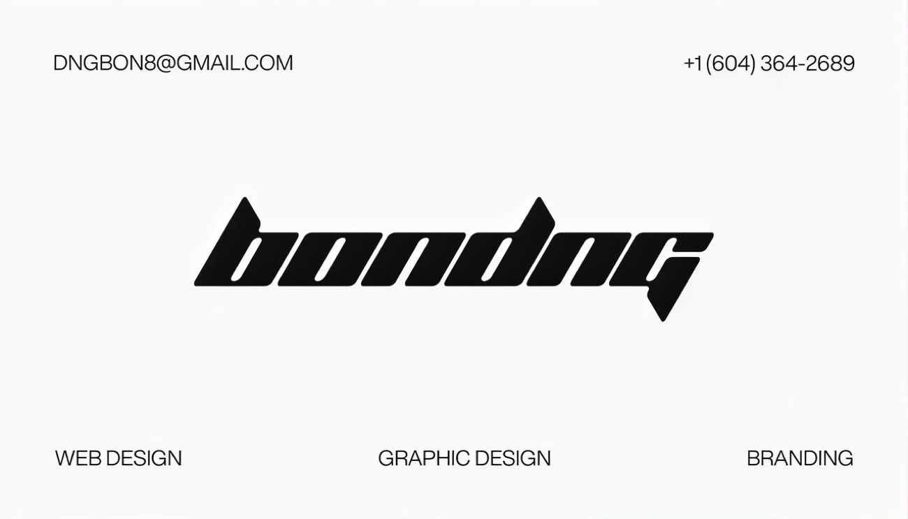Bon Duong business card — dngbon8@gmail.com, +1 (604) 364-2689