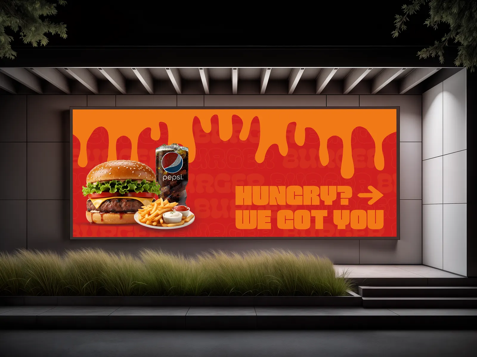 Burger Led — restaurant signage design
