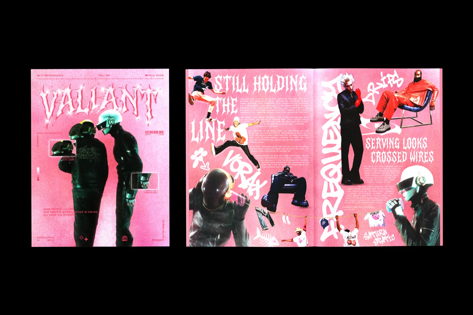 Editorial Magazine — zine spread design
