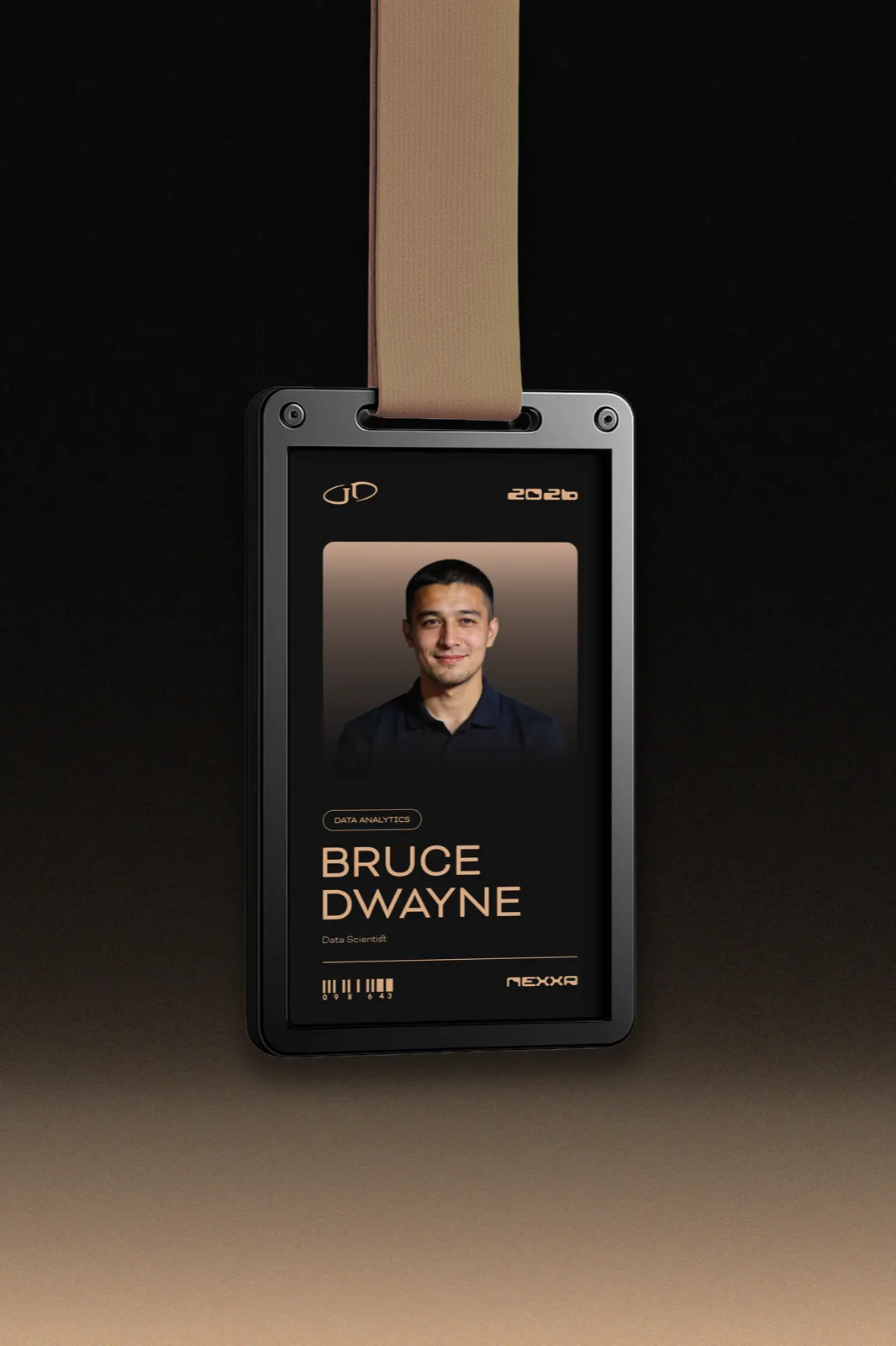 Staff Badge — event lanyard ID design
